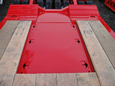Excavator tray with tie downs
