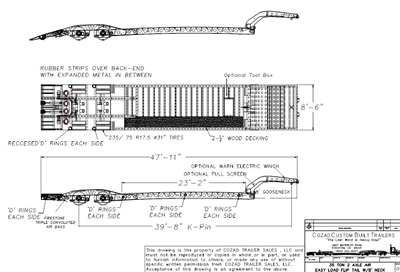 35 Ton Flip Tail Drawing