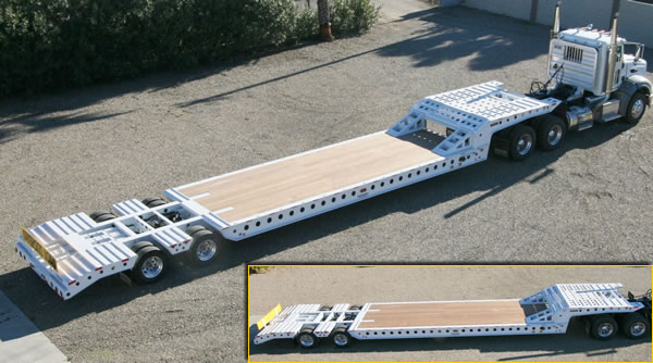 35 Ton Air Ride Beaver Tail Trailer