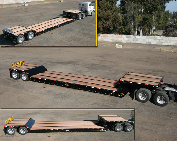 35 Ton Air Ride Double Drop Removable Gooseneck Trailer