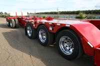 Cozad 60 Ton 3+2 28' Deck 11' Hydra Neck with 2 Axle Booster